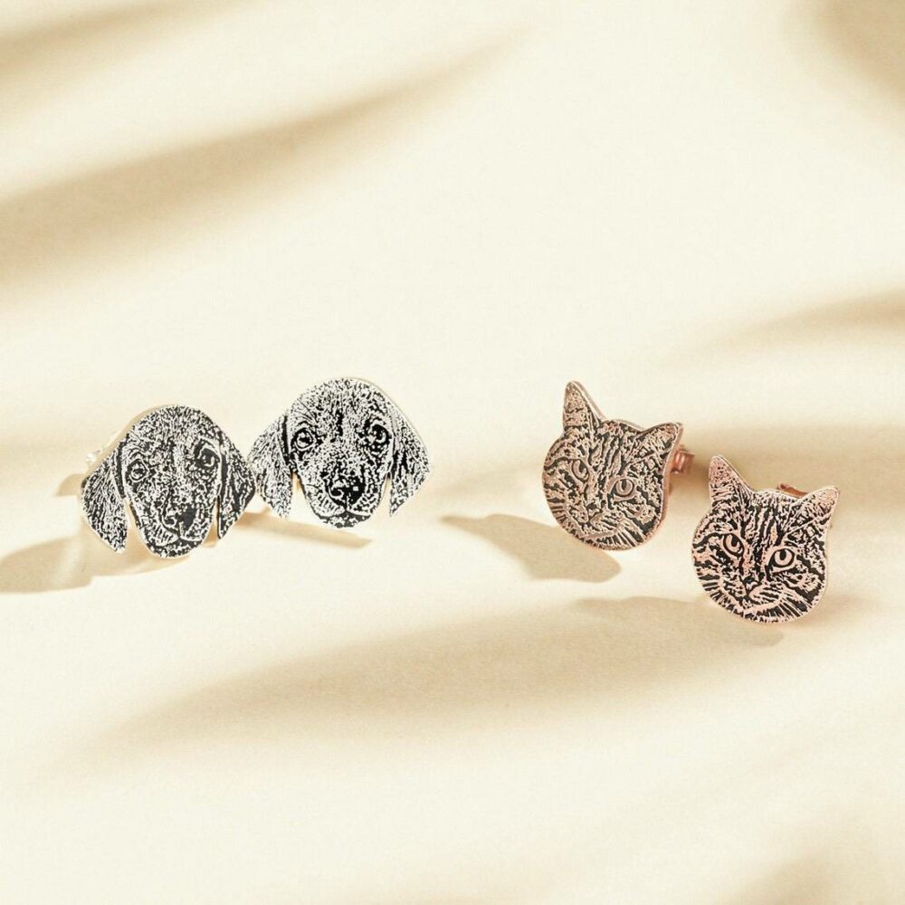 Custom dog and cat earrings