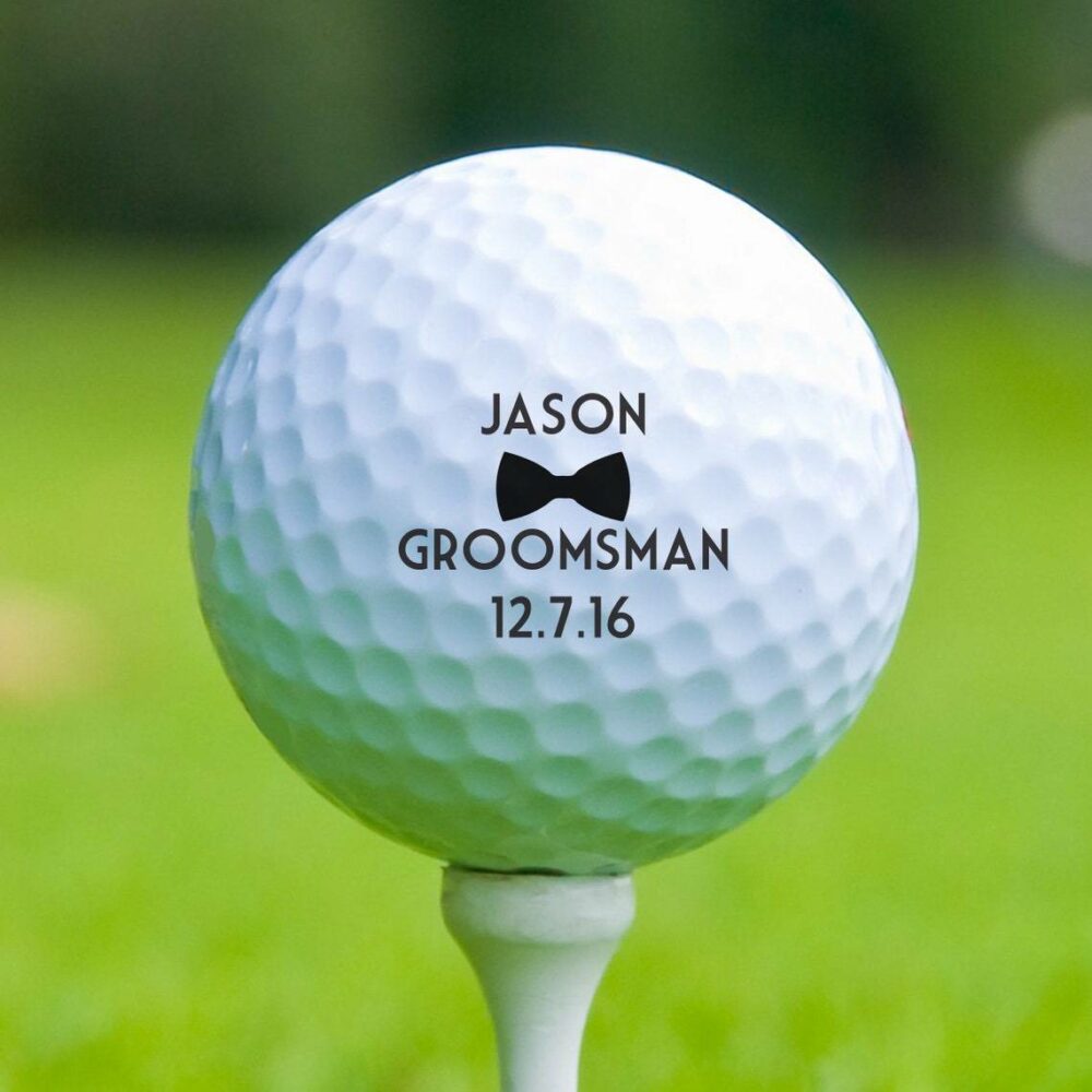 Custom groomsmen golf ball