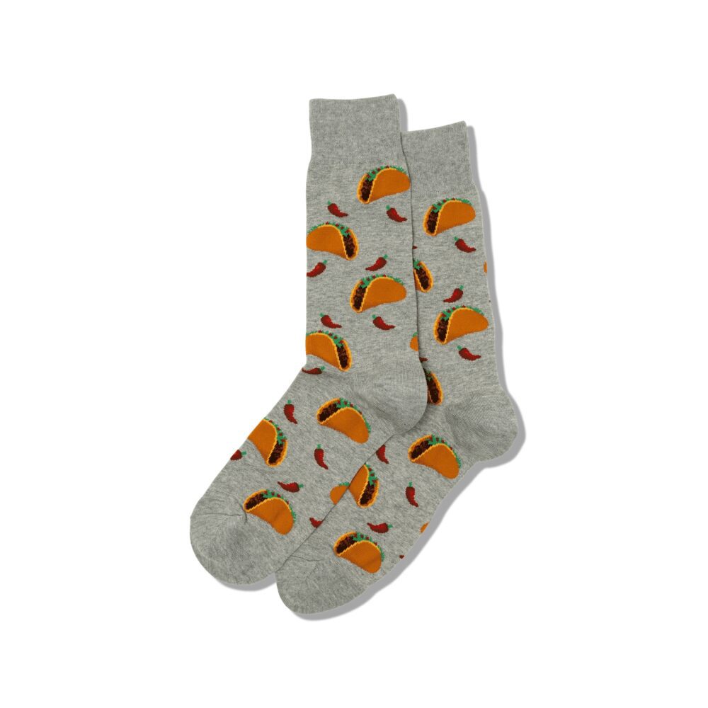 Taco patterned socks