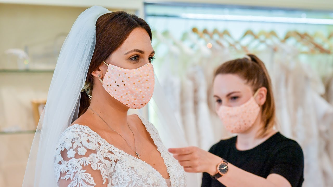 Bridal consultation with masks
