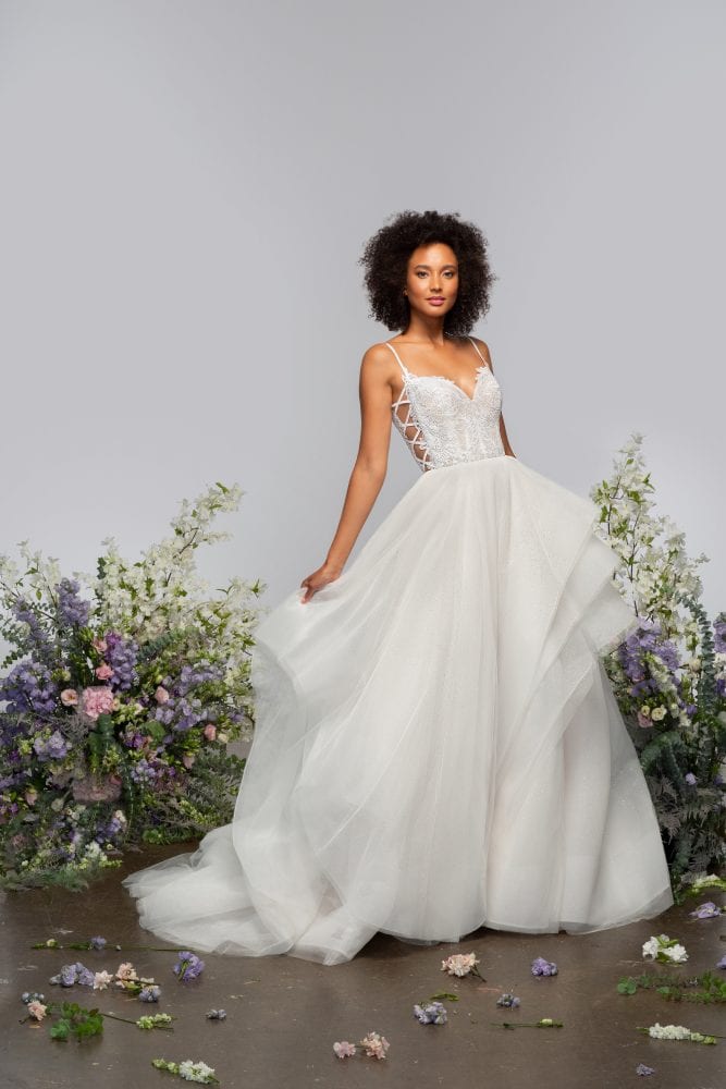 Byrdie gown from Hayley Paige Spring 2021 collection