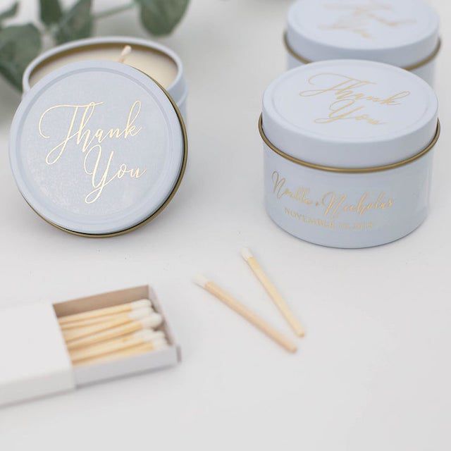 Candle wedding favors