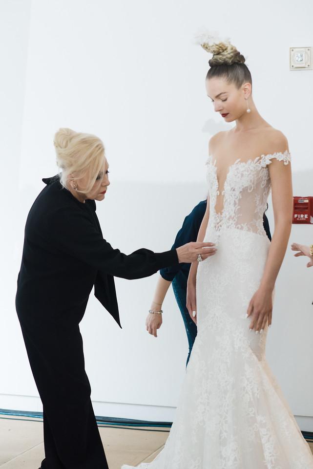 Ines Di Santo working with a model