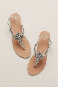 Jeweled T-Strap Sandal