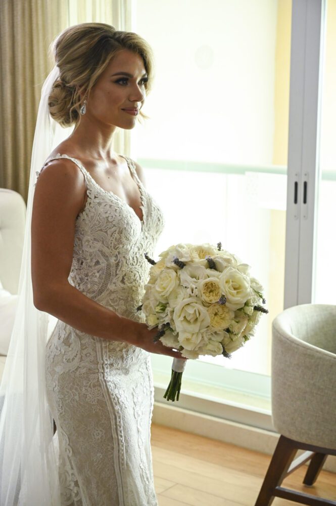 Krystal Nielson's wedding dress