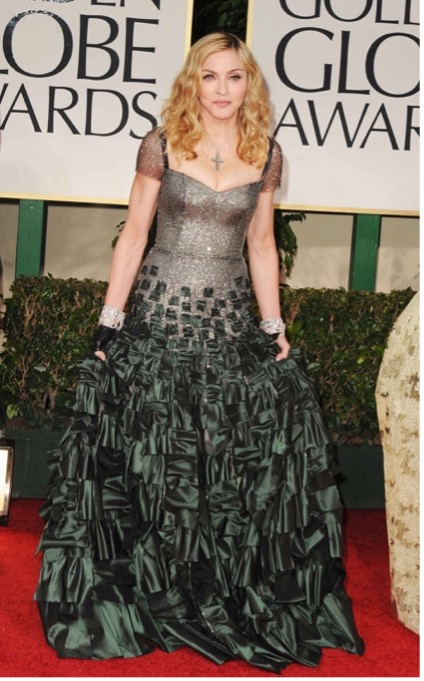 Madonna at the 2012 Golden Globes