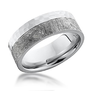Hammered Two-Tone Meteorite Band