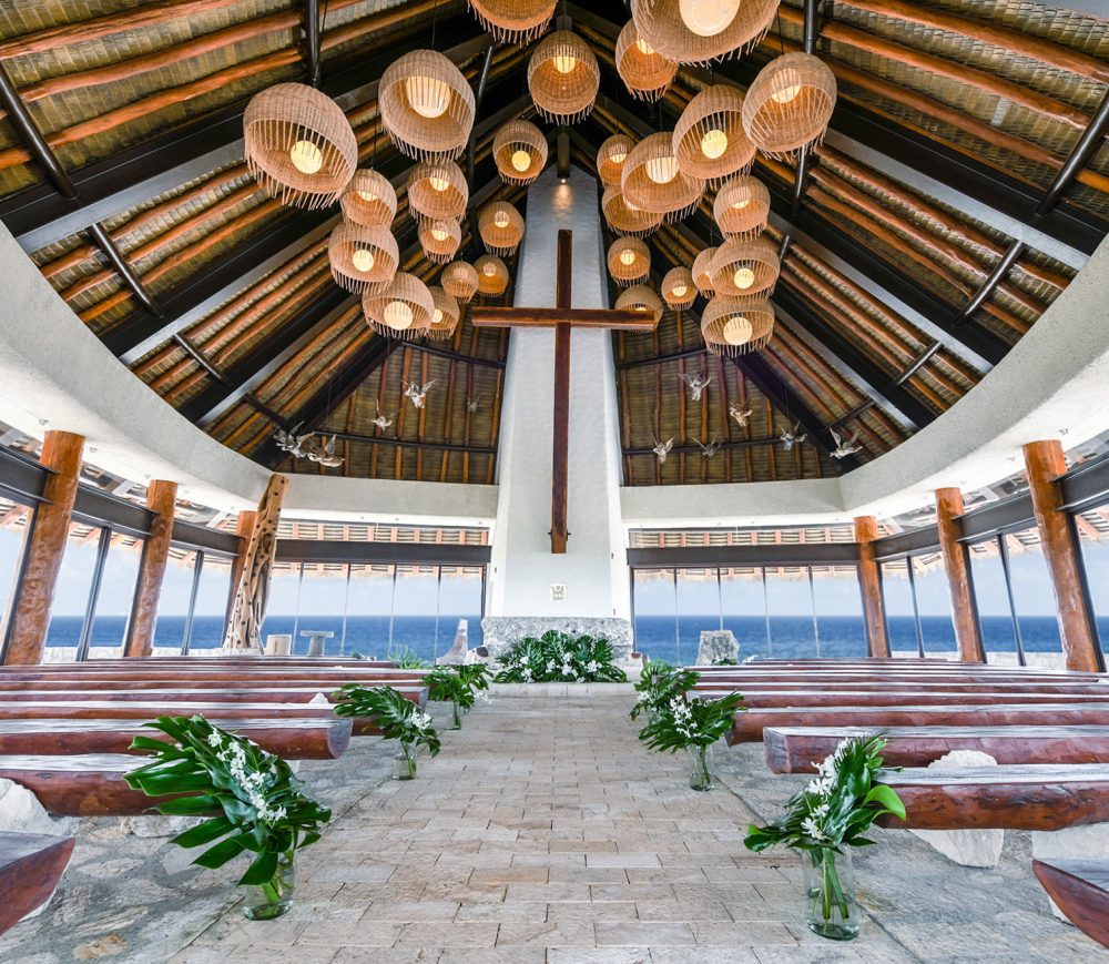 Hotel Xcaret Mexico wedding chapel