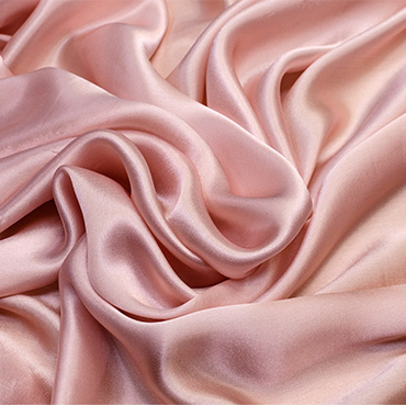 Bunched up pink fabric
