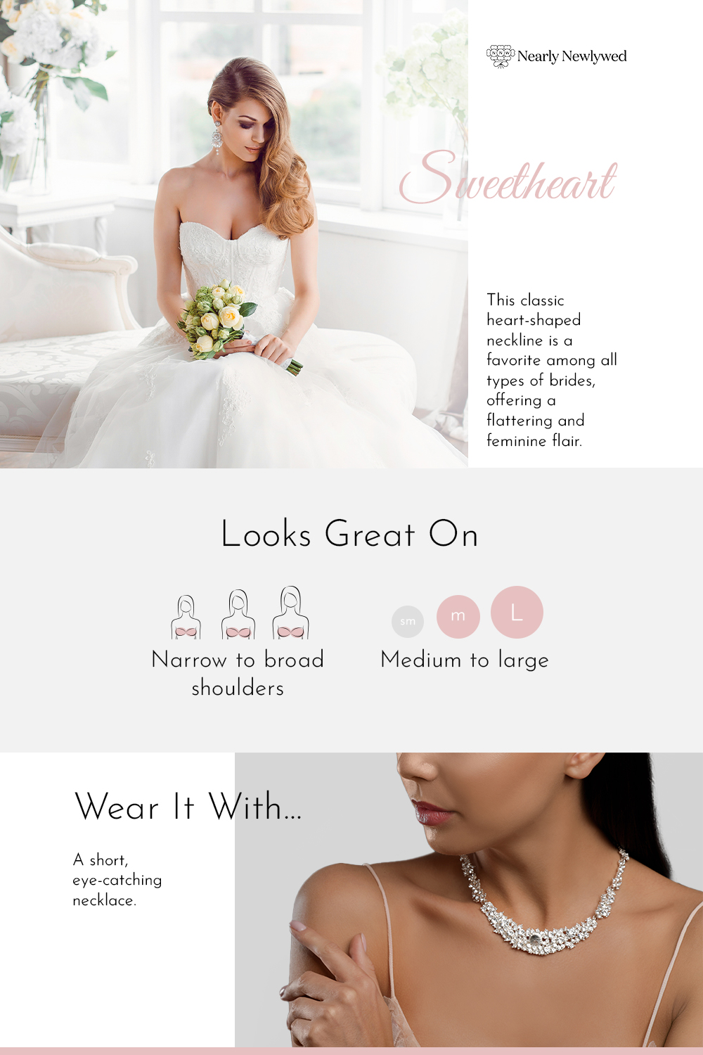 Sweetheart Wedding Dress Neckline Infographic
