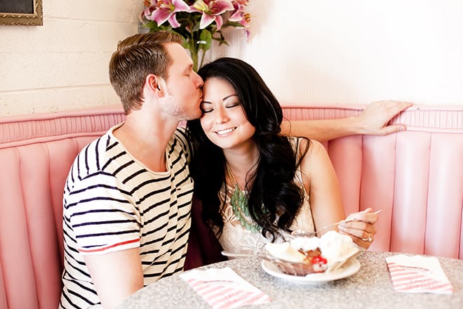 10 Adorable Ideas for Summer Engagement Sessions, photo by Myrian Peery Photography || see more at blog.nearlynewlywed.com