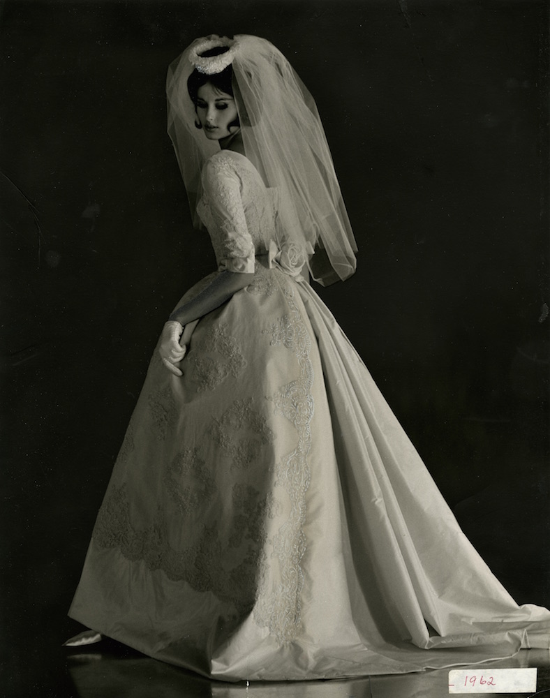 Romantic bridal gown from 1962 by Priscilla of Boston