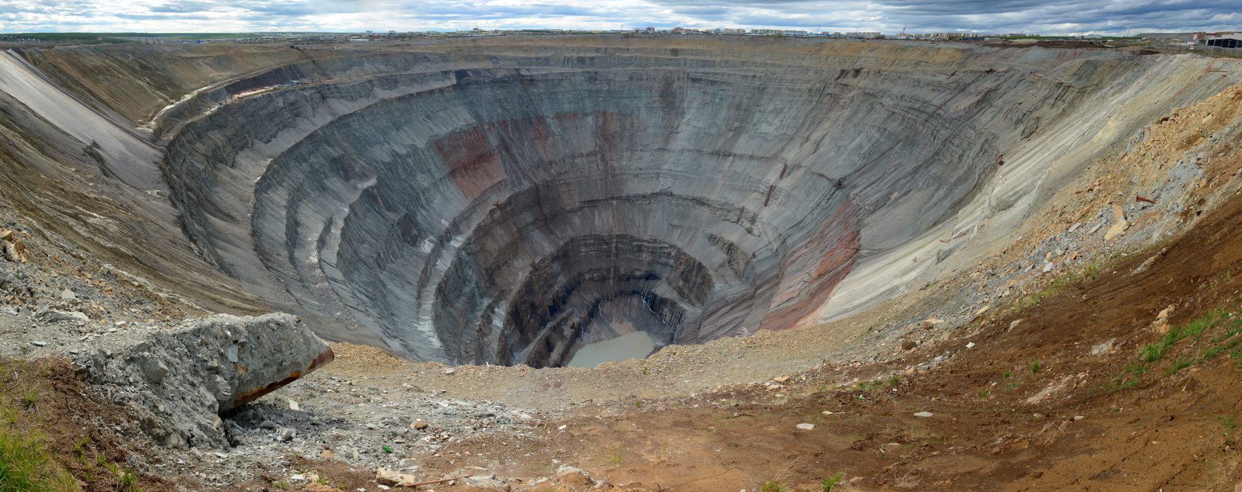 an open diamond mine