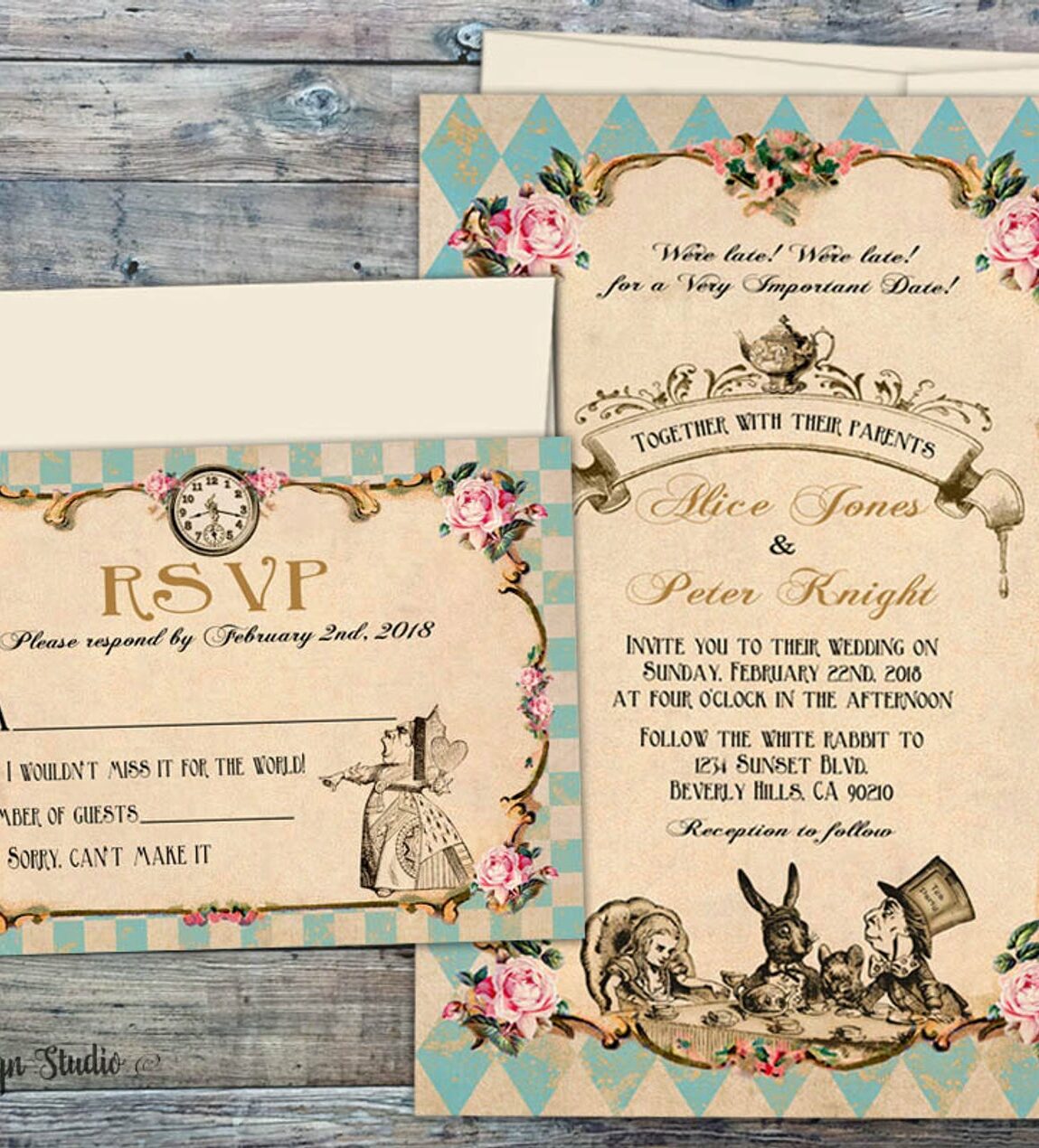 Etsy cupid designs wedding invitations