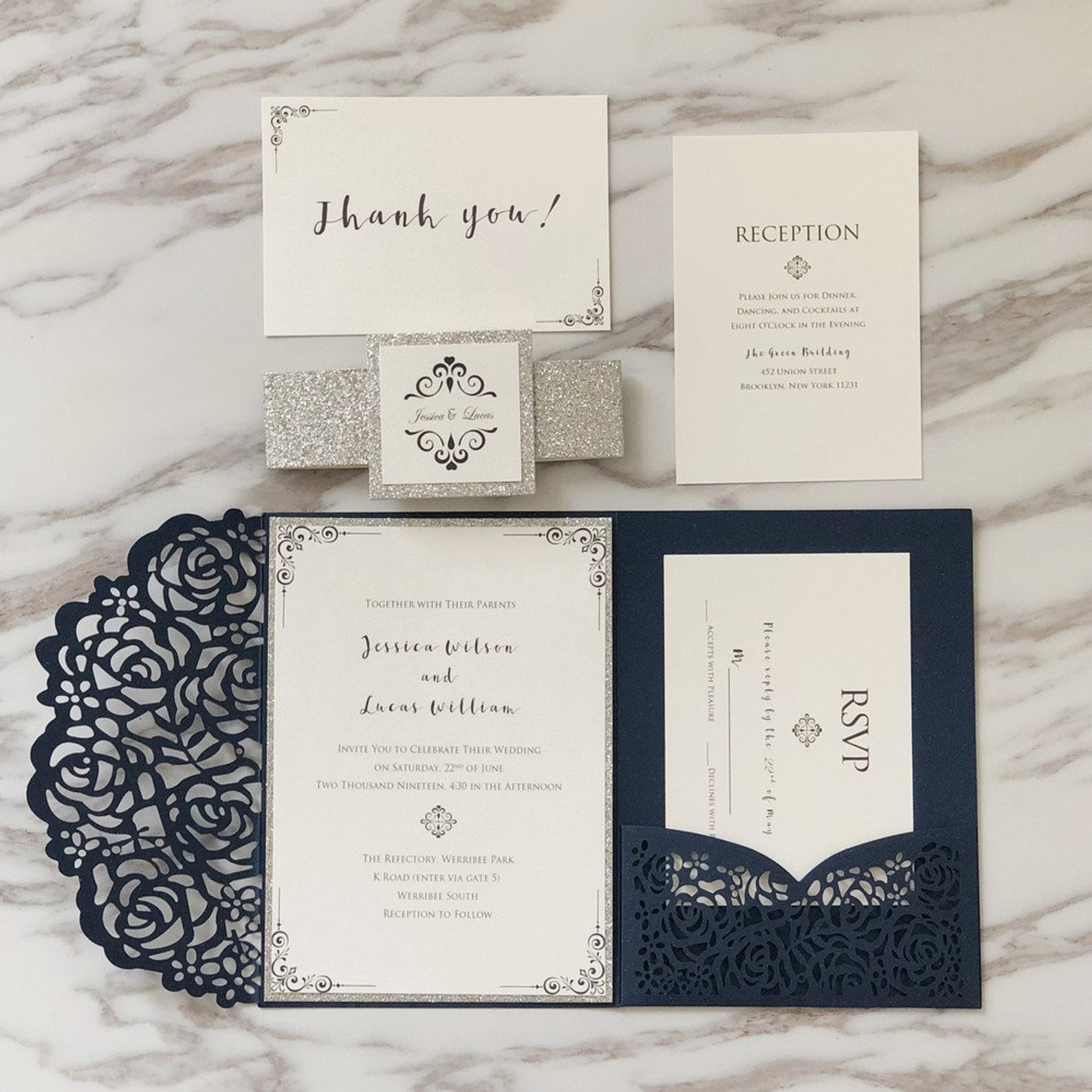 RH Paper Designs Wedding invitations