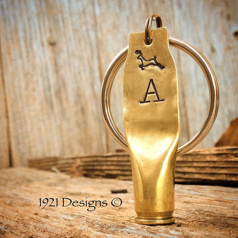 Shell Casing stamped key rings