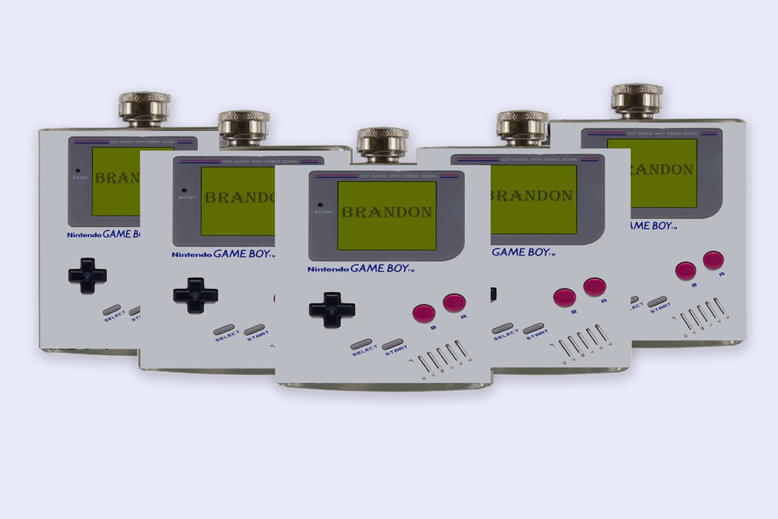Gameboy Groomsmen Flask Set