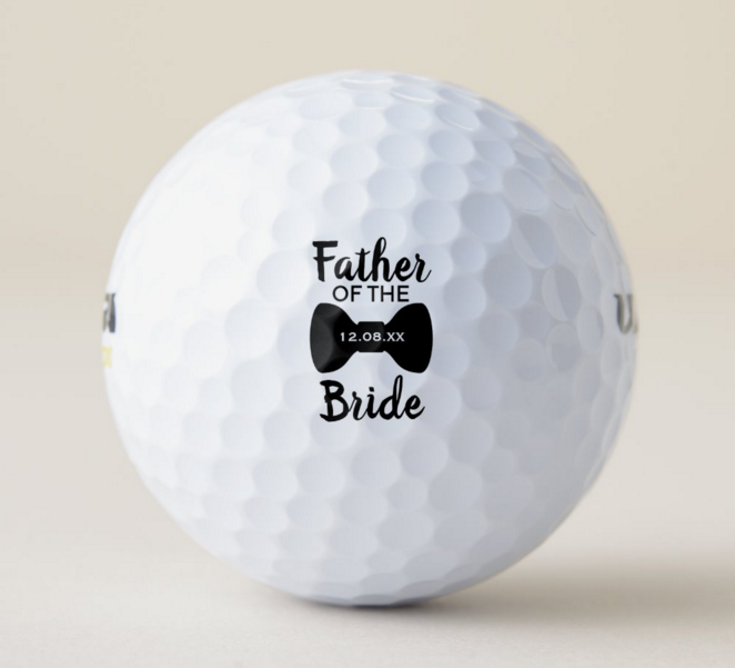 Father of the bride golf balls
