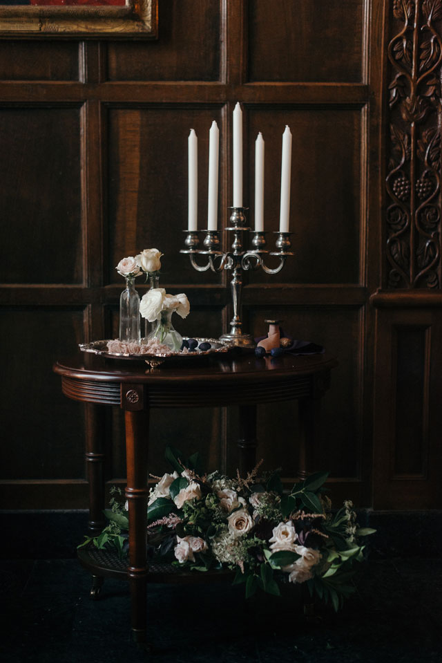 Fine art bridal portraits at the Virginia House, an English Tudor with an exquisite outdoor English garden, by Alex C Tenser Photography and Maggie Richard Design