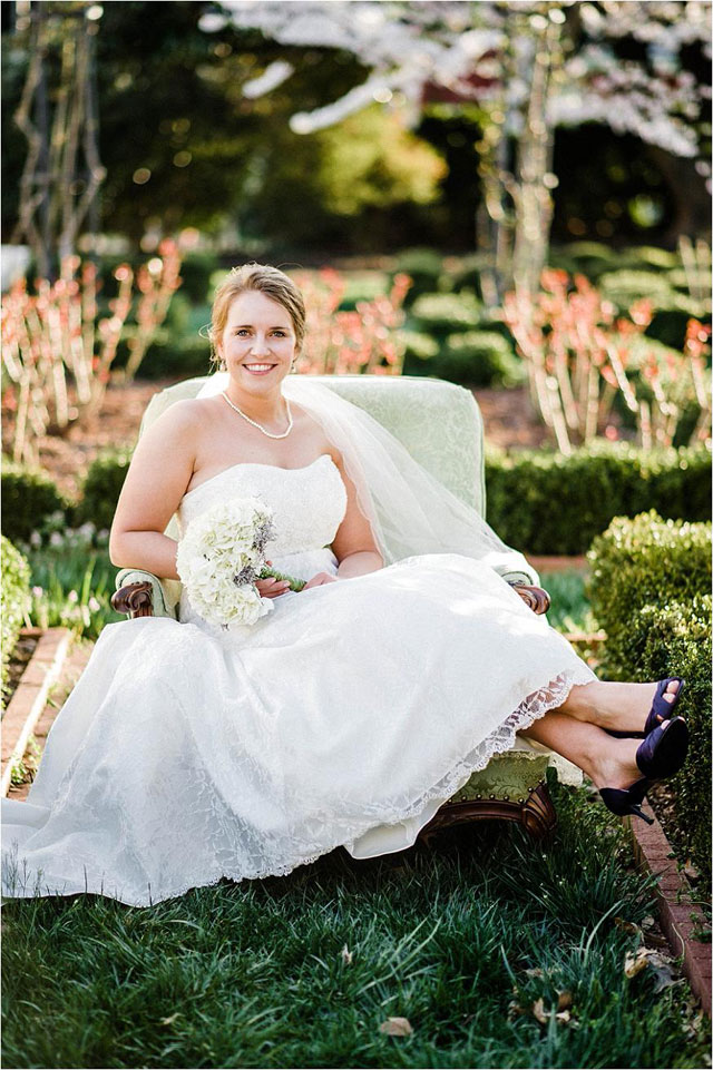 A classic bridal session at a history museum in Virginia | Audrey Ruth Photography: audreyruthphotography.com