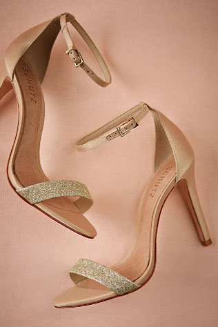 Dipped Glitter Heels by BHLDN | 5 Fairy Tale Bridal Looks from BHLDN's Fall Collection