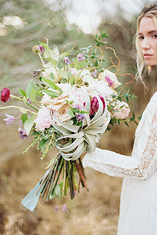 A beautiful floral bohemian vintage bridal inspiration shoot in the celery fields of Sarasota by Everence Photography