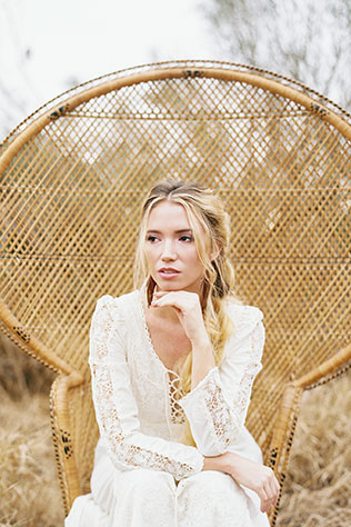 A beautiful floral bohemian vintage bridal inspiration shoot in the celery fields of Sarasota by Everence Photography