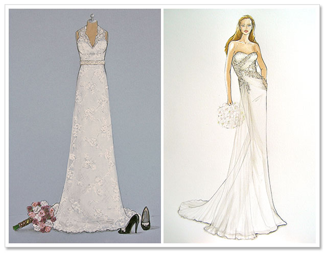 Win a Custom Wedding Dress Illustration by Forever Your Dress!