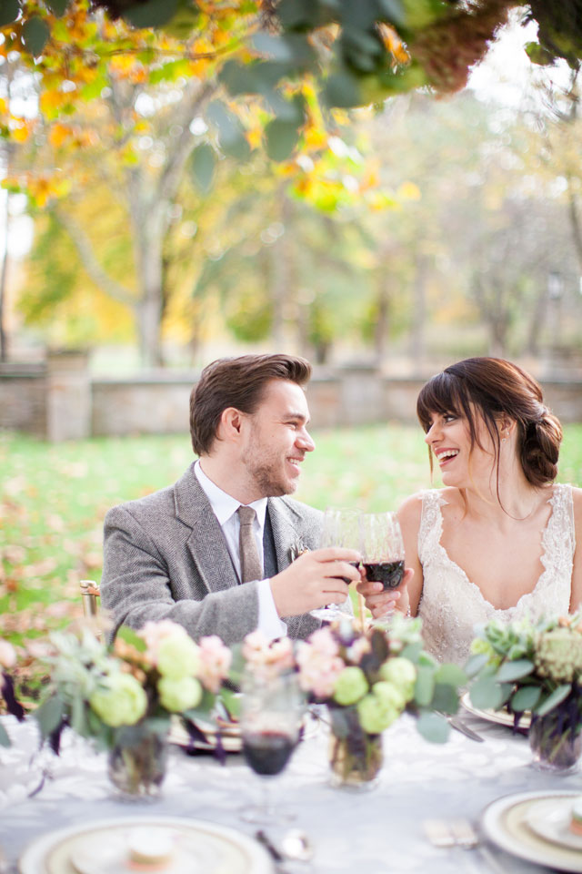 An elegant and organic fall outdoor wedding styled shoot | Andrew Smith Photography: http://andrewsmithweddings.com