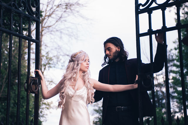 A whimsical Game of Thrones wedding inspiration shoot featuring dragon's breath florals, rich and regal colors and a gown that would impress Khaleesi herself by Ania Studios and In The 6ix Weddings