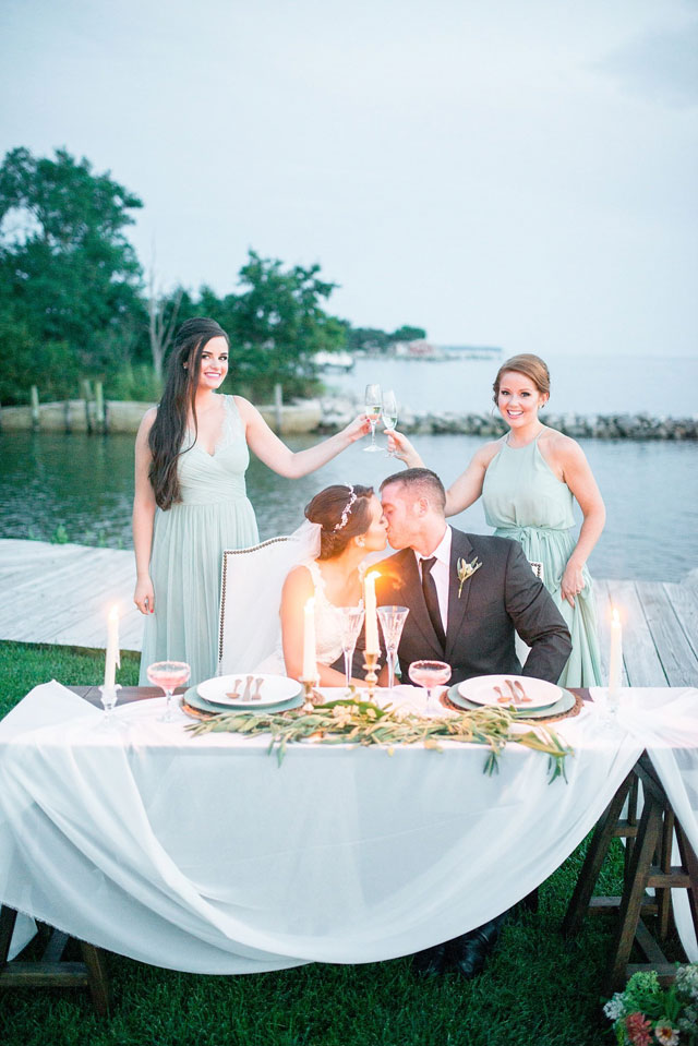A bayside wedding inspiration shoot featuring a citrus and sea salt theme by Anna + Mateo