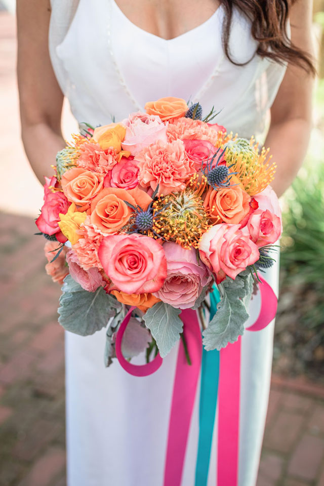 A modern and vibrant watercolor styled shoot at a historic Florida setting by Captured by Elle Photo + Video