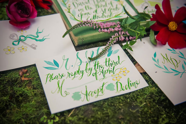 A whimsical and colorful Rivendell wedding styled shoot in an enchanted forest by Catch Studio