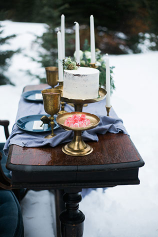 A Narnia inspired elopement styled shoot featuring elements from The Lion, The Witch and The Wardrobe by Charlotte Allegra Photography and snowberry event + design