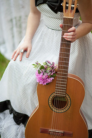 A retro and rustic styled shoot with a country music vibe | Christine Wills Photography: http://www.cwillsphotography.com