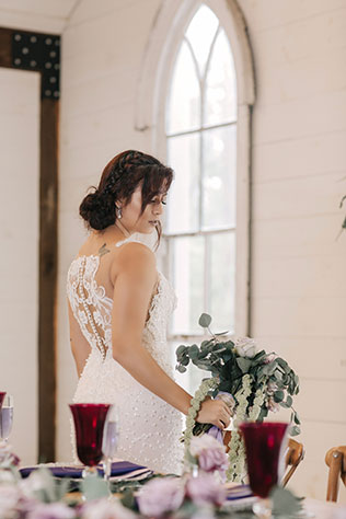 A styled shoot inspired by the love of the fallen, with an elegant lavender and white color palette, by Daylin Lavoy Photography and Modern Chic & Shabby Events by Joe-Annie