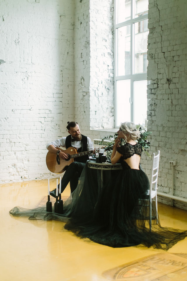 An industrial Russian styled shoot inspired by a rock musician's wedding story by Dmitry Pavlov