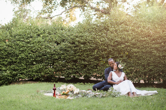 A quiet and intimate garden elopement inspiration shoot in Washington D.C. by Elle Danielle Photography