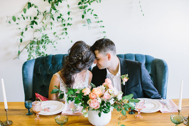A bright and whimsical breakfast wedding inspiration shoot by Ellen Ashton Photography