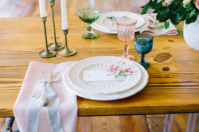 A bright and whimsical breakfast wedding inspiration shoot by Ellen Ashton Photography