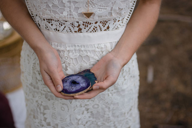 An indigo and gold travel themed bohemian forest wedding inspiration shoot in Truckee by Elsa Boscarello Photography and POP Event Rentals & Designs