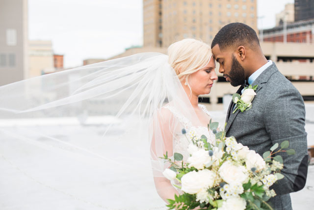 A beautifully modern and elegantly ethereal downtown wedding inspiration shoot with industrial style by Emily Eileen Photography and Event Prep