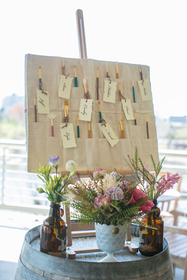 A watercolor themed styled shoot with vibrant artistic details, bowling and bocce ball | Erin Johnson Photography: http://www.erinjohnsonphotoblog.com