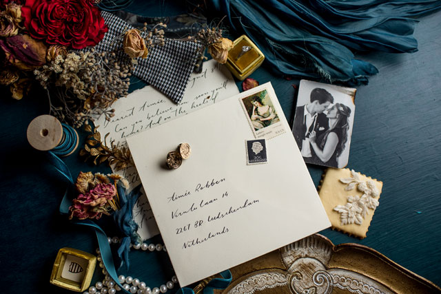 A stunning, vintage proposal inspiration shoot featuring a love story told through handwritten letters by Erin Tetterton Photography