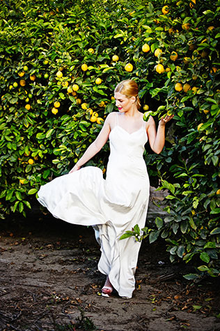 A modern minimalist romance styled shoot in a lemon orchard by CMG Events and Frances Iacuzzi Photography