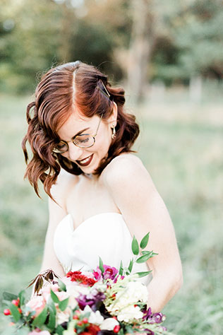 A bold celestial wedding inspiration shoot inspired by the writings of Carl Sagan by Haley Richter Photography