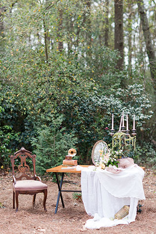 A Southern art nouveau wedding styled shoot inspired by the artistic work of Alfons Mucha by Ivey Gibb Photography and Salt + Silk Weddings
