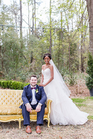 A Southern art nouveau wedding styled shoot inspired by the artistic work of Alfons Mucha by Ivey Gibb Photography and Salt + Silk Weddings