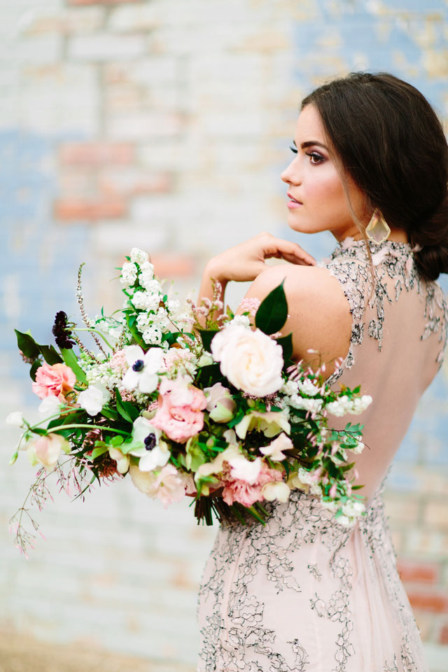 A gorgeous Pantone Rose Quartz and Serenity elopement inspiration shoot with a stunning Indonesian gown by Jeff Brummett Visuals and Embrace the Day Events