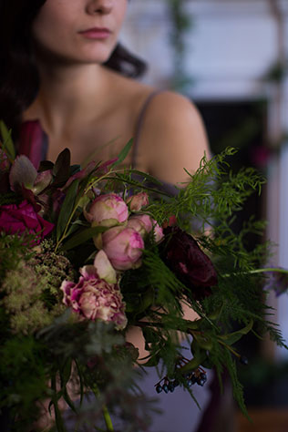 A dark and moody romantic Russian inspired wedding styled shoot with vintage elements and incredible floral designs inspired by Russian literature and fairy tales by Julia Rochelle Photography and City Celebrations